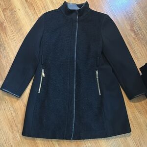 Vince Camputo Wool Black Coat Womens XL